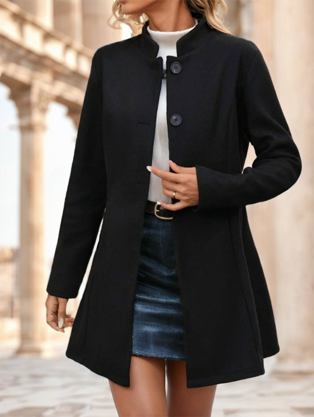 ClasiRoyale Drape Coat
