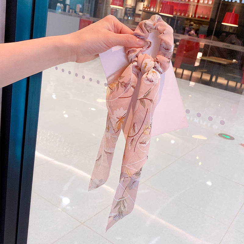 Silk Scarf Headband Women's Summer Turban Spring Tie Hair Accessories