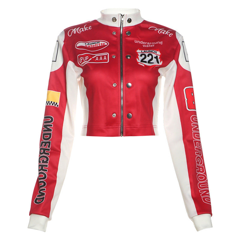DiamondEdge Cropped Baseball Jacket