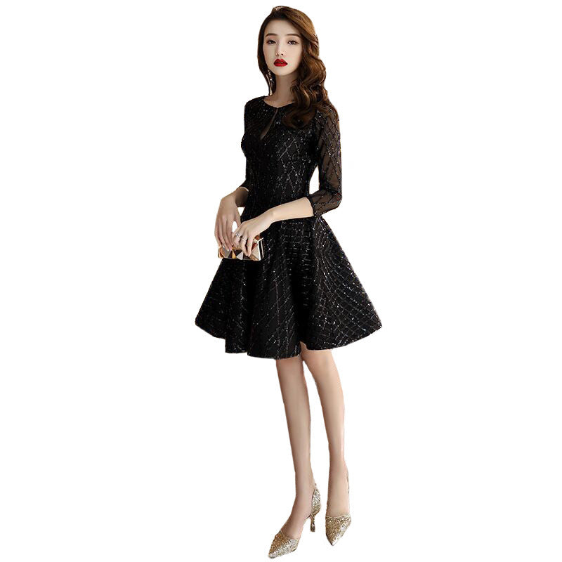 Noir Étoile Mini Dress