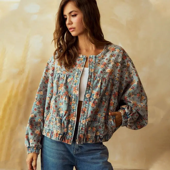 Rosélia Vintage Batwing Denim Coat