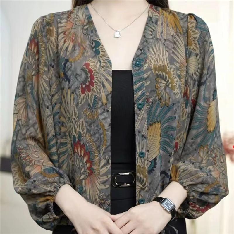 BloomEase Printed Shirt Coat