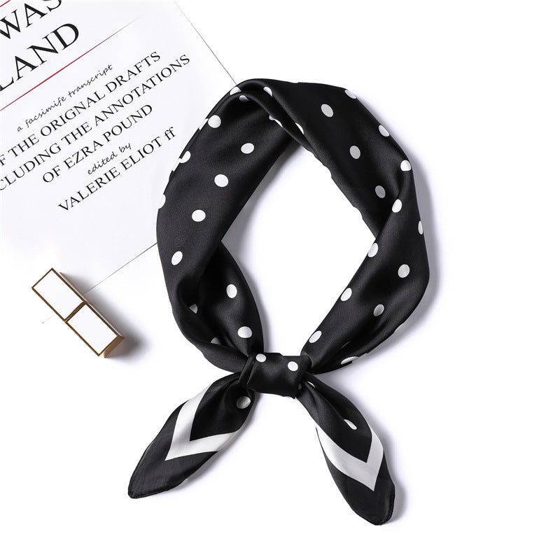 Fashion Polka Dot All-match Women's Professional Silk Scarf