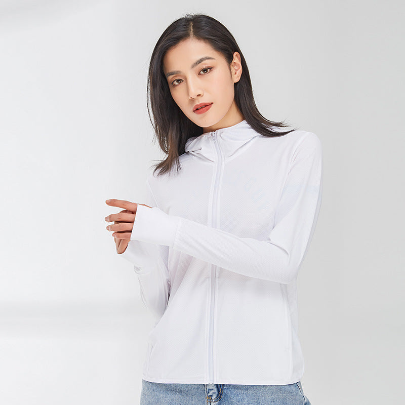 Summer Sun Protective Clothes Ice Silk Knitting