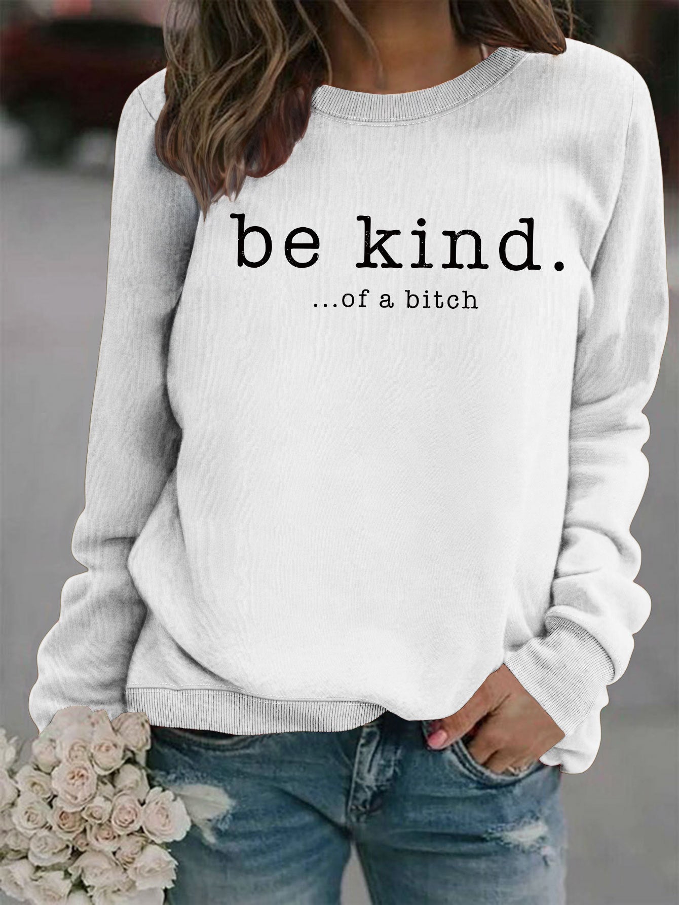 VoguePrint Round Neck Hoodie
