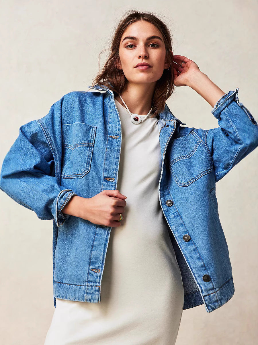 SlitEase Utility Denim Coat