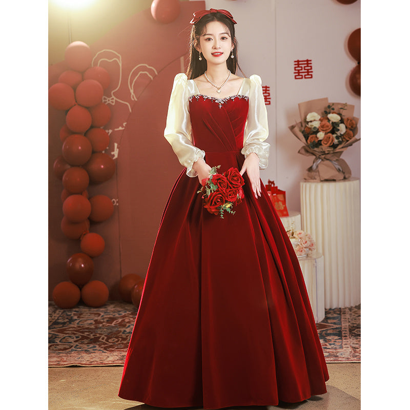 Crimson Eclipse Gown