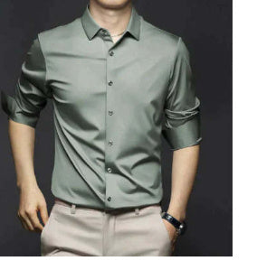 Business High-end Ice Silk Shirt