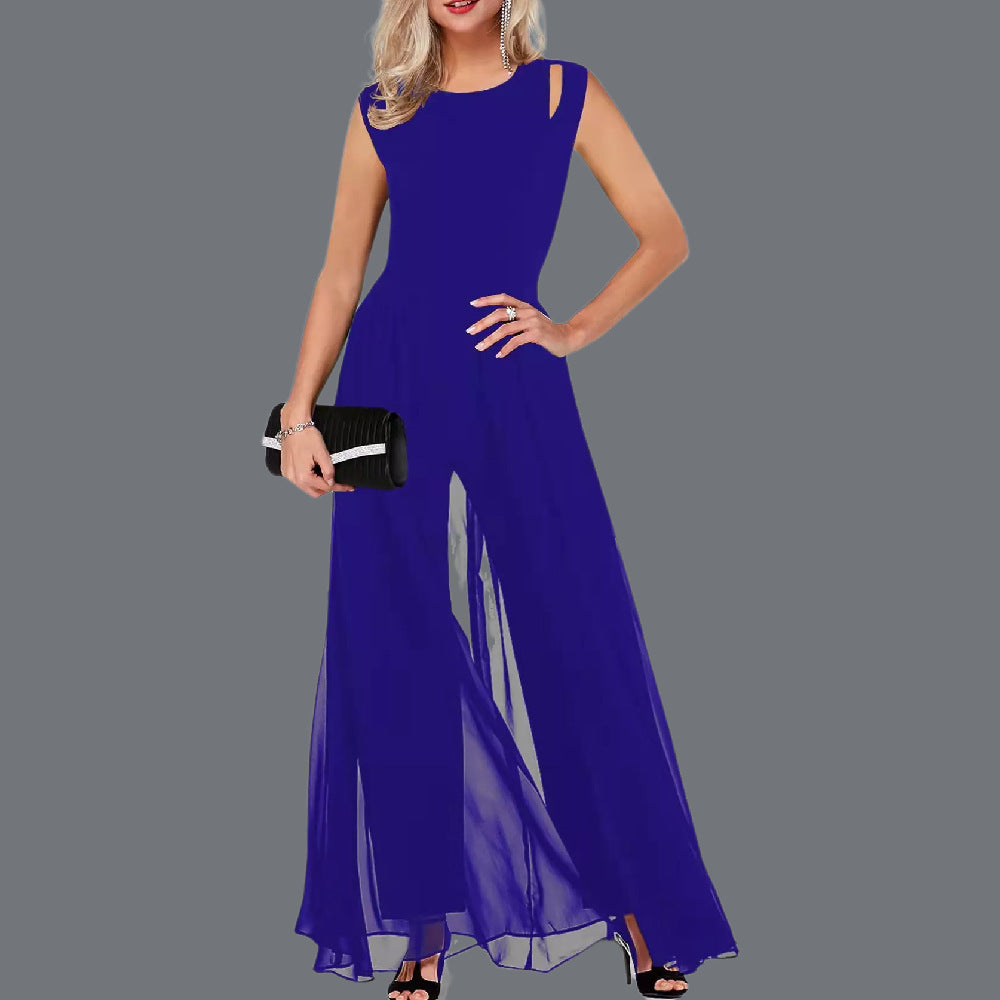 Women's Milk Silk Solid Color Jumpsuit