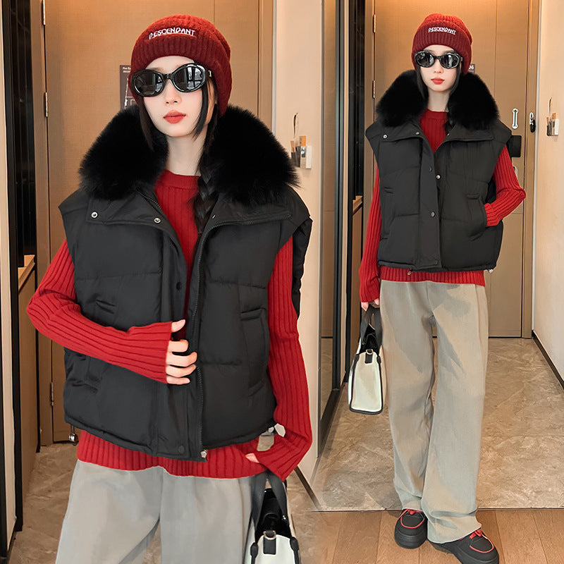 Arctica Luxe Fur-Trim Vest