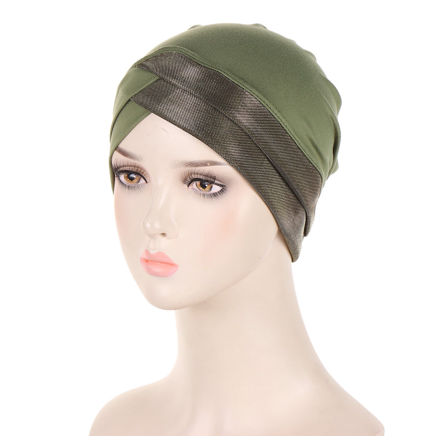 Bright Silk Forehead Cross Women's Indian Hat