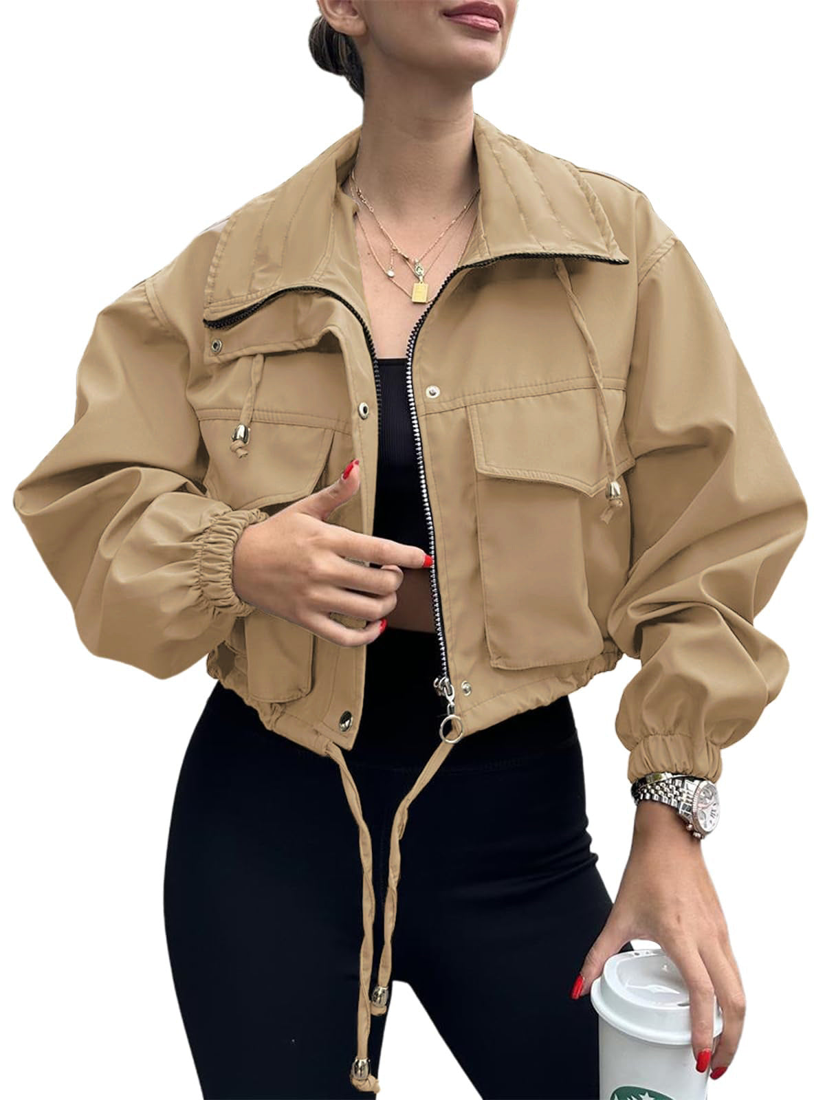 MetroMist Zip Trench Jacket
