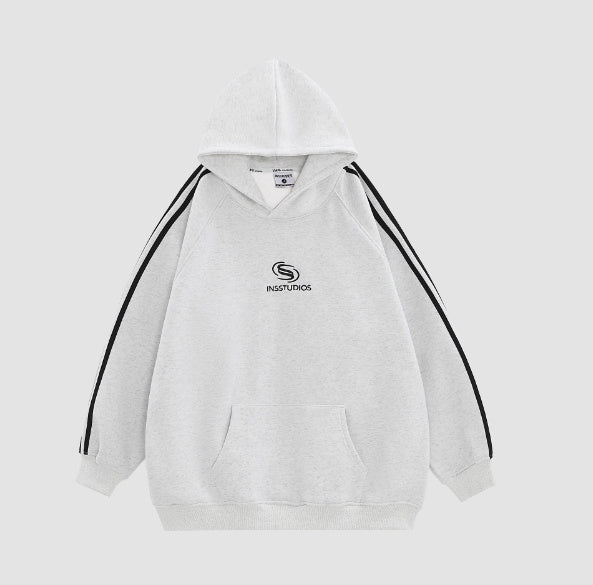 StratoFleece Striped Hoodie