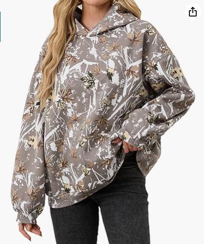 CamoCozy Oversized Wool Hoodie