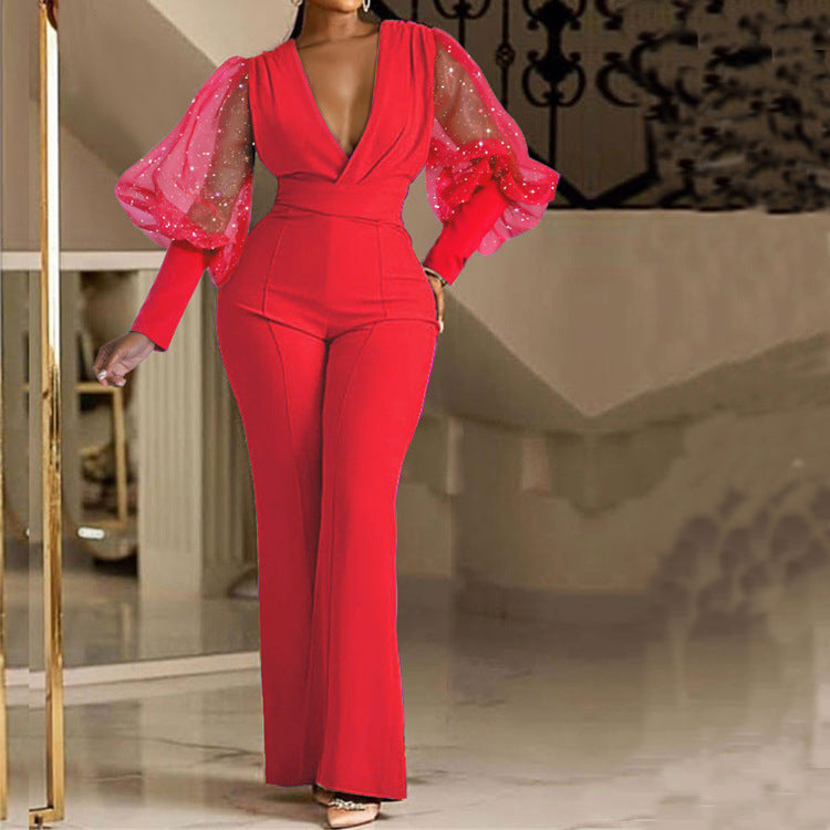 SheerÉclat™ MeshLine Jumpsuit