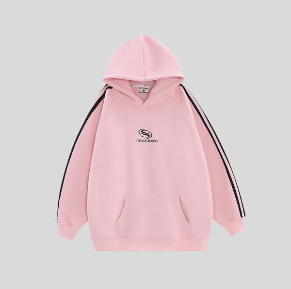 StratoFleece Striped Hoodie