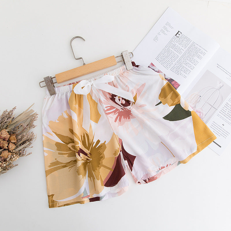 Women's Cotton Silk Pajama Pants Summer