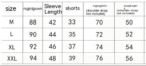 Spring Women's Summer Ice Silk Pajamas Five-piece Set