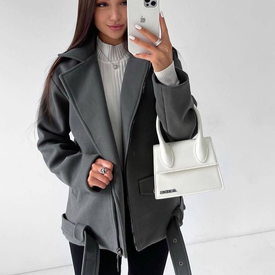 Aurelia Belted Wool Coat