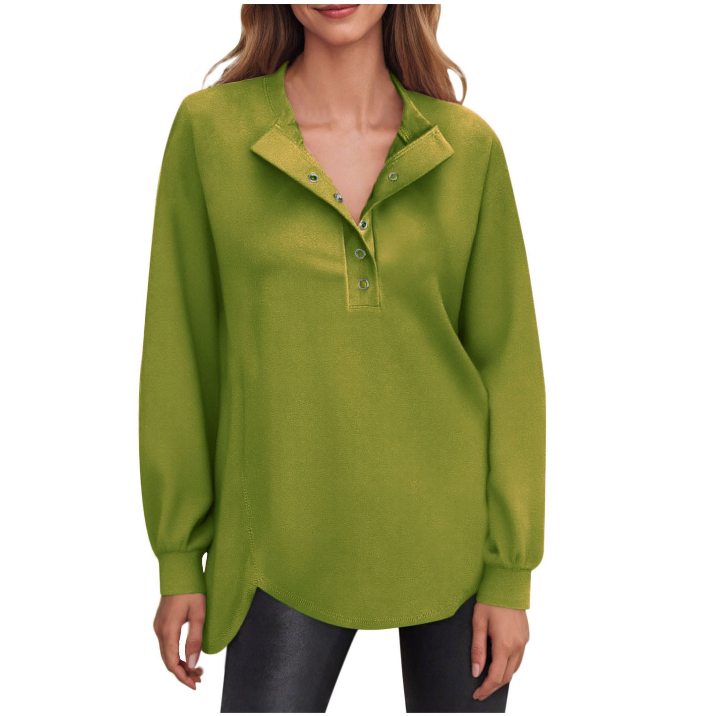 SeraLuxe Buttoned Charm Top