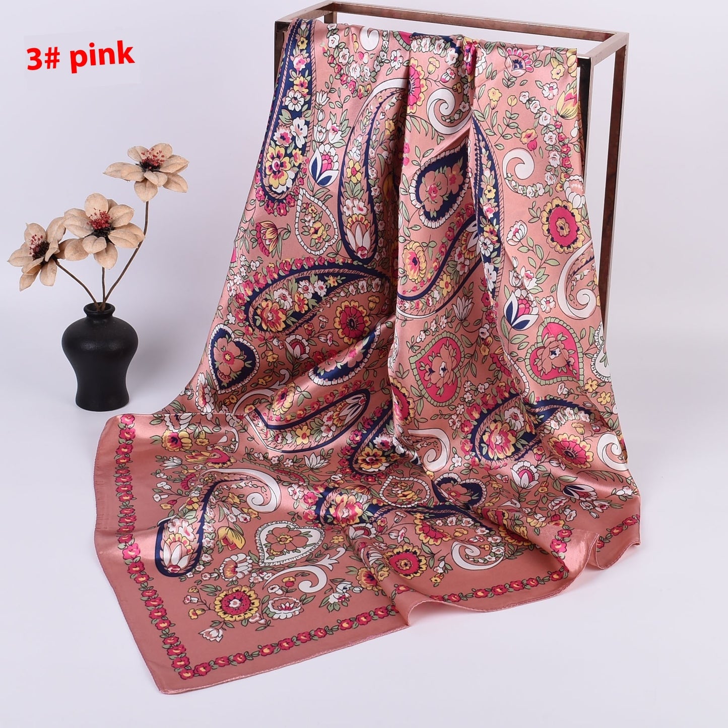 Cashew Printed Silk Scarf Xinjiang Large Kerchief