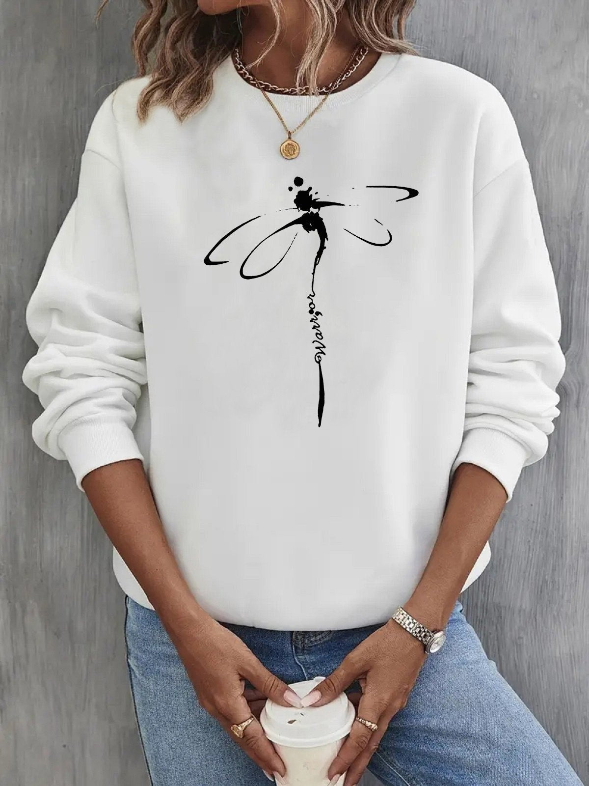 ChicVerve™ ArtEase Printed Sweater