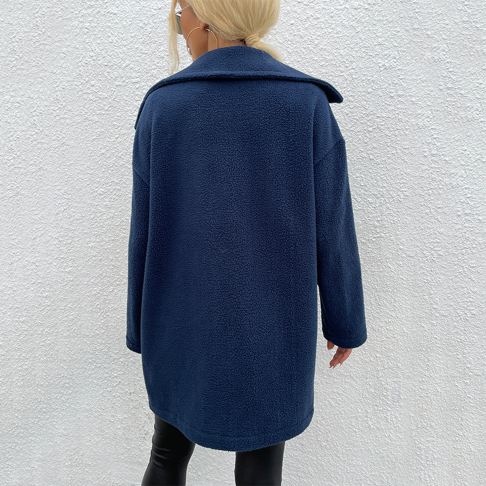 CozyReign Double-Sided Fleece Coat