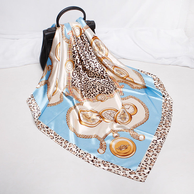 Digital Printed Square Silk Scarf
