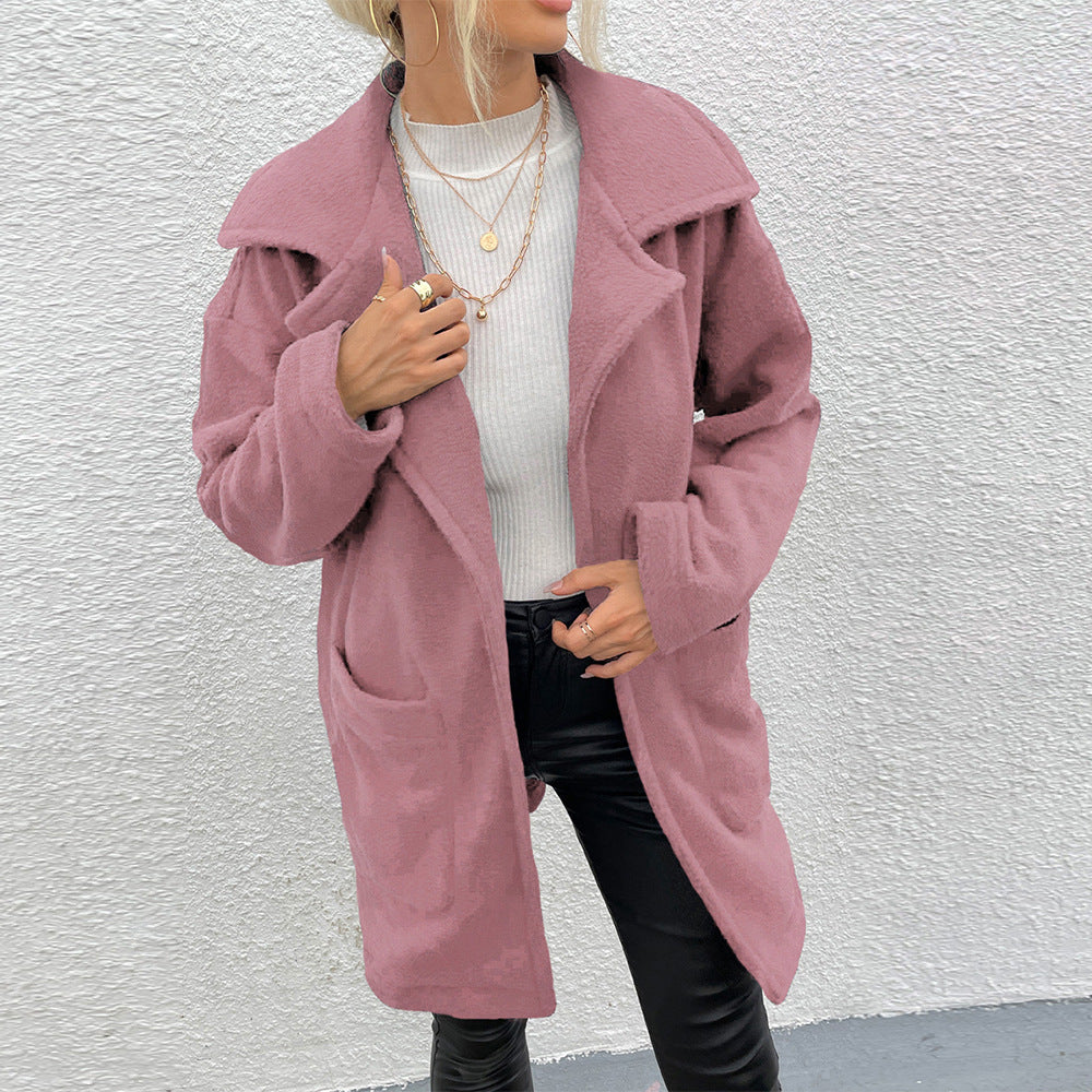 CozyReign Double-Sided Fleece Coat