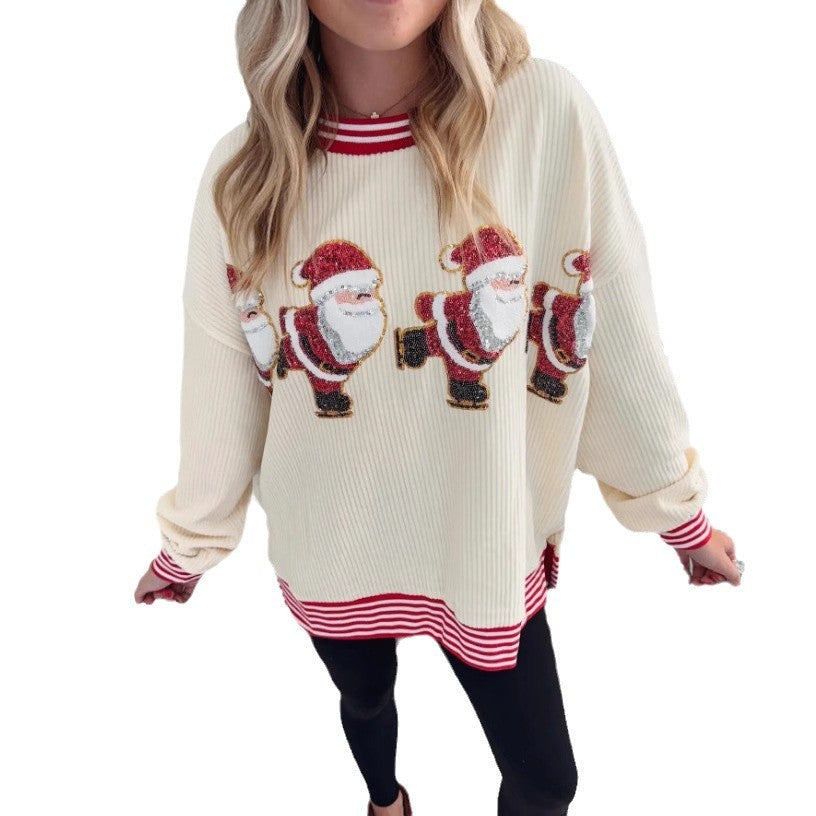 SparkleSkate Santa Sweater