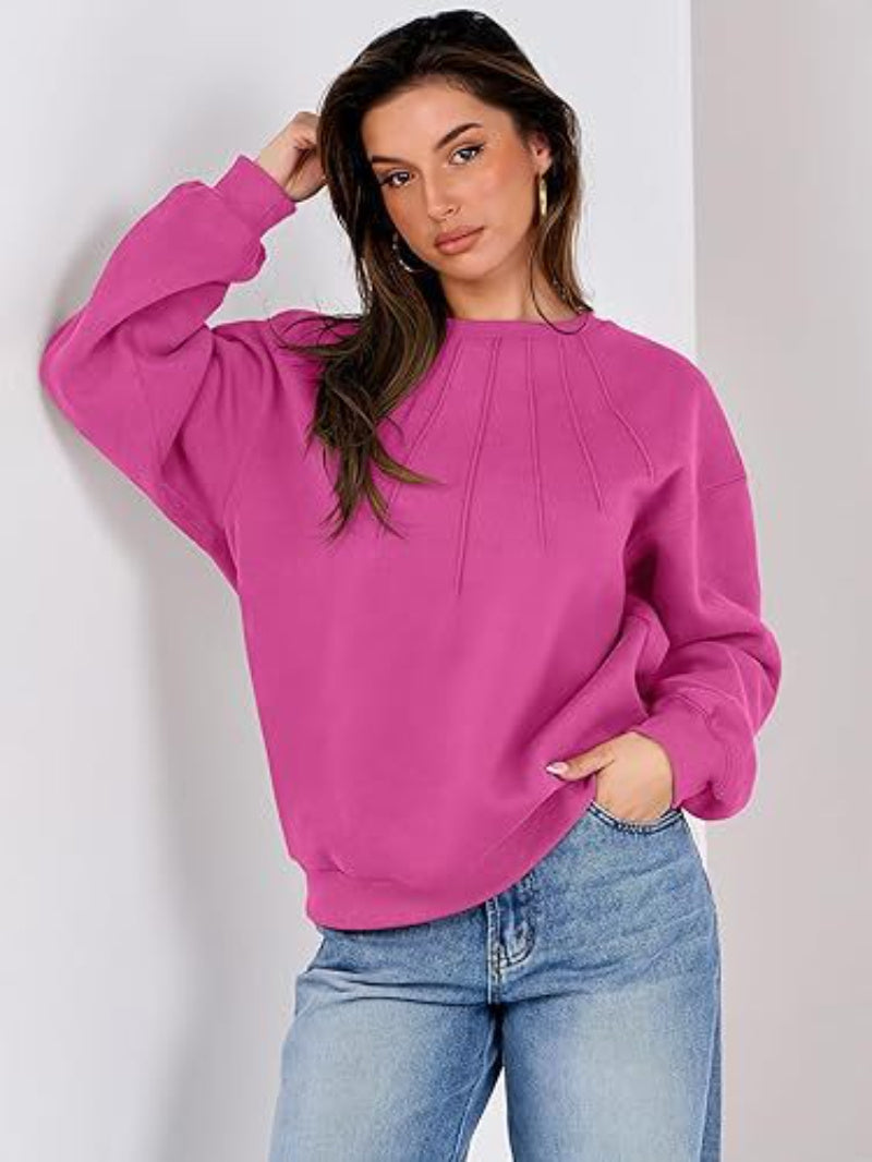 PleatEase Round Neck Sweatshirt