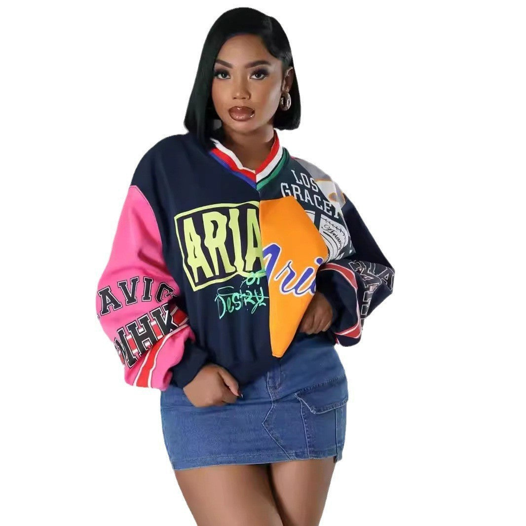 VibeStitch V-Neck Sweatshirt