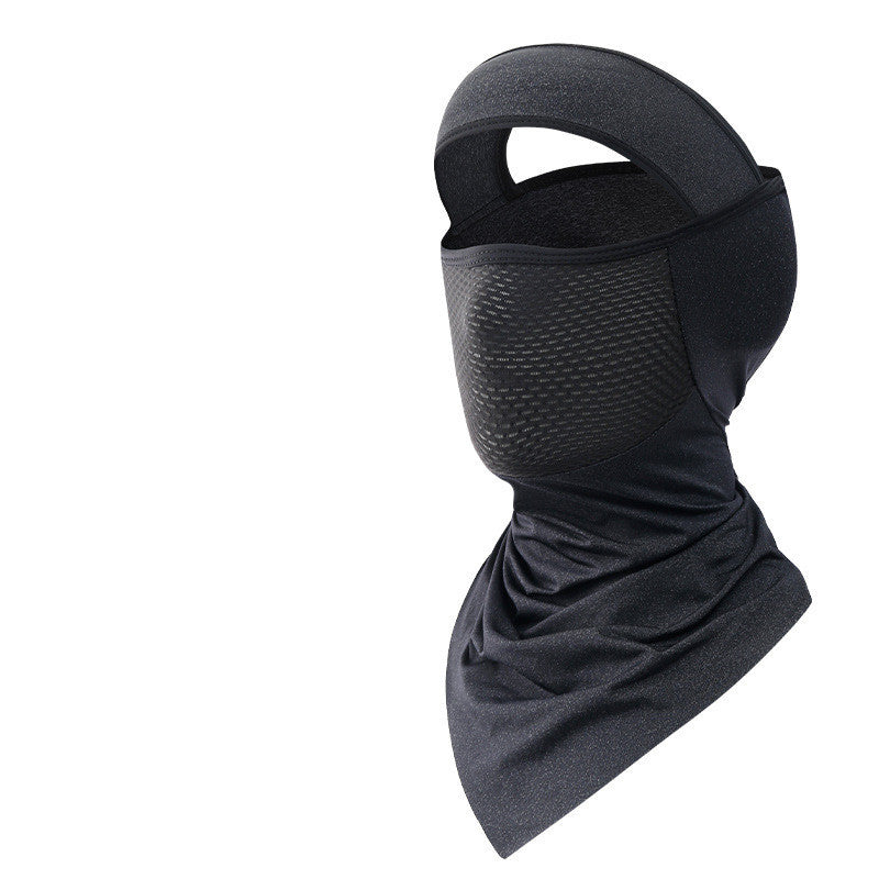 Summer Ice Silk Sunscreen Riding Mask Men Outdoor