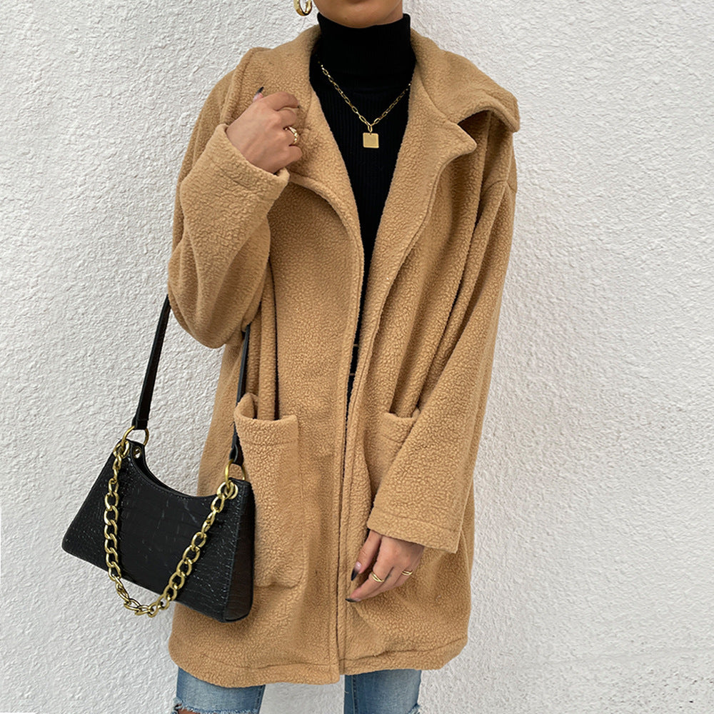 CozyReign Double-Sided Fleece Coat