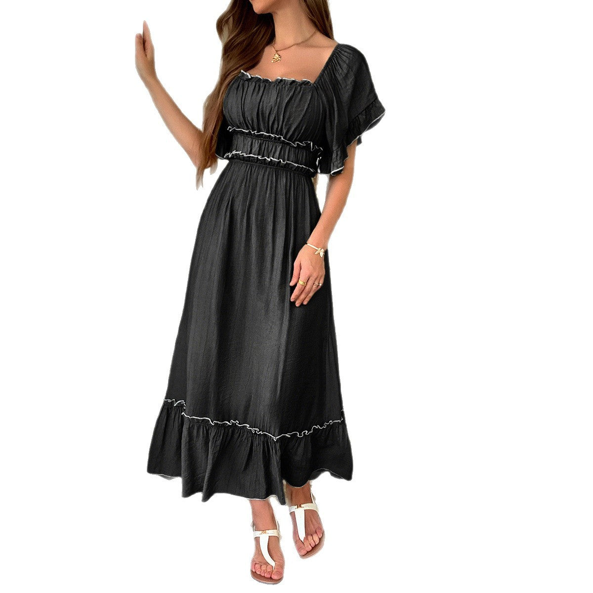 RuffleCoast Getaway Dress