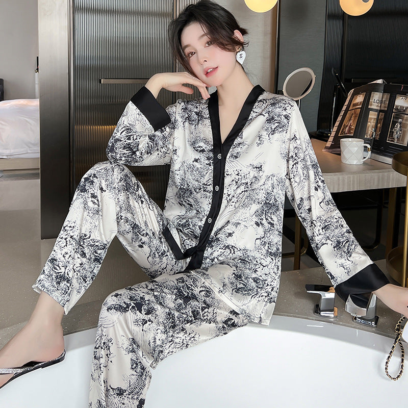 Women's Fashion Casual Simulation Silk Home Wear