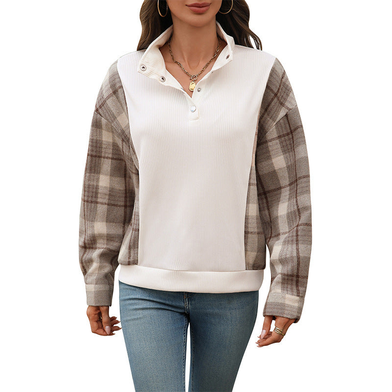 RetroWeave Plaid Sweater