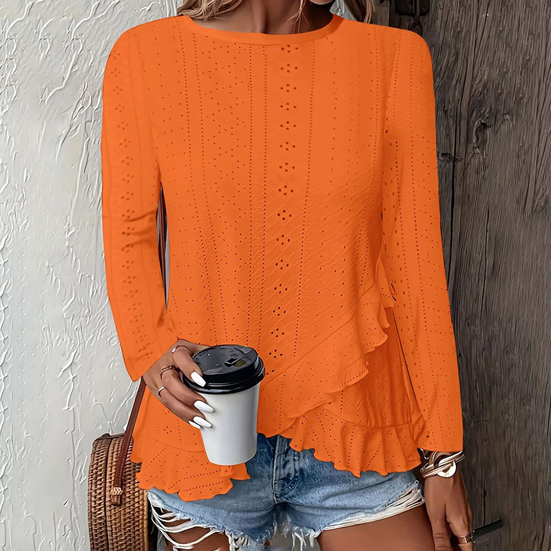 BreezeLace Ruffle Blouse