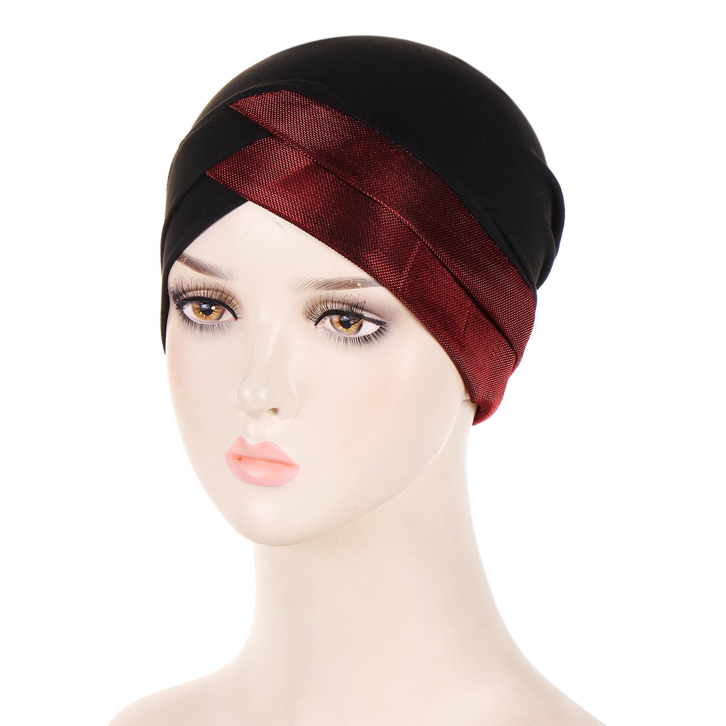 Bright Silk Forehead Cross Women's Indian Hat
