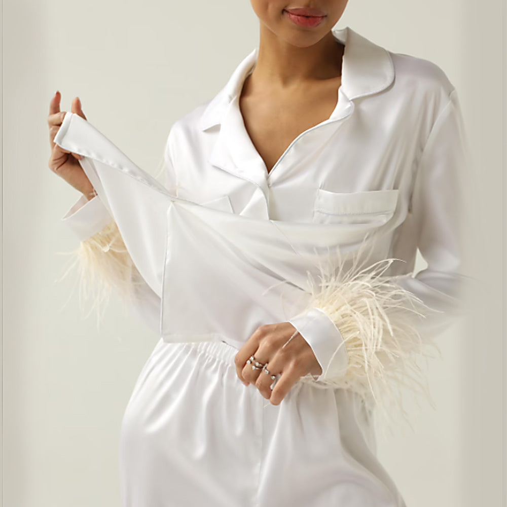Fashion Silk Pajamas Women's Suit