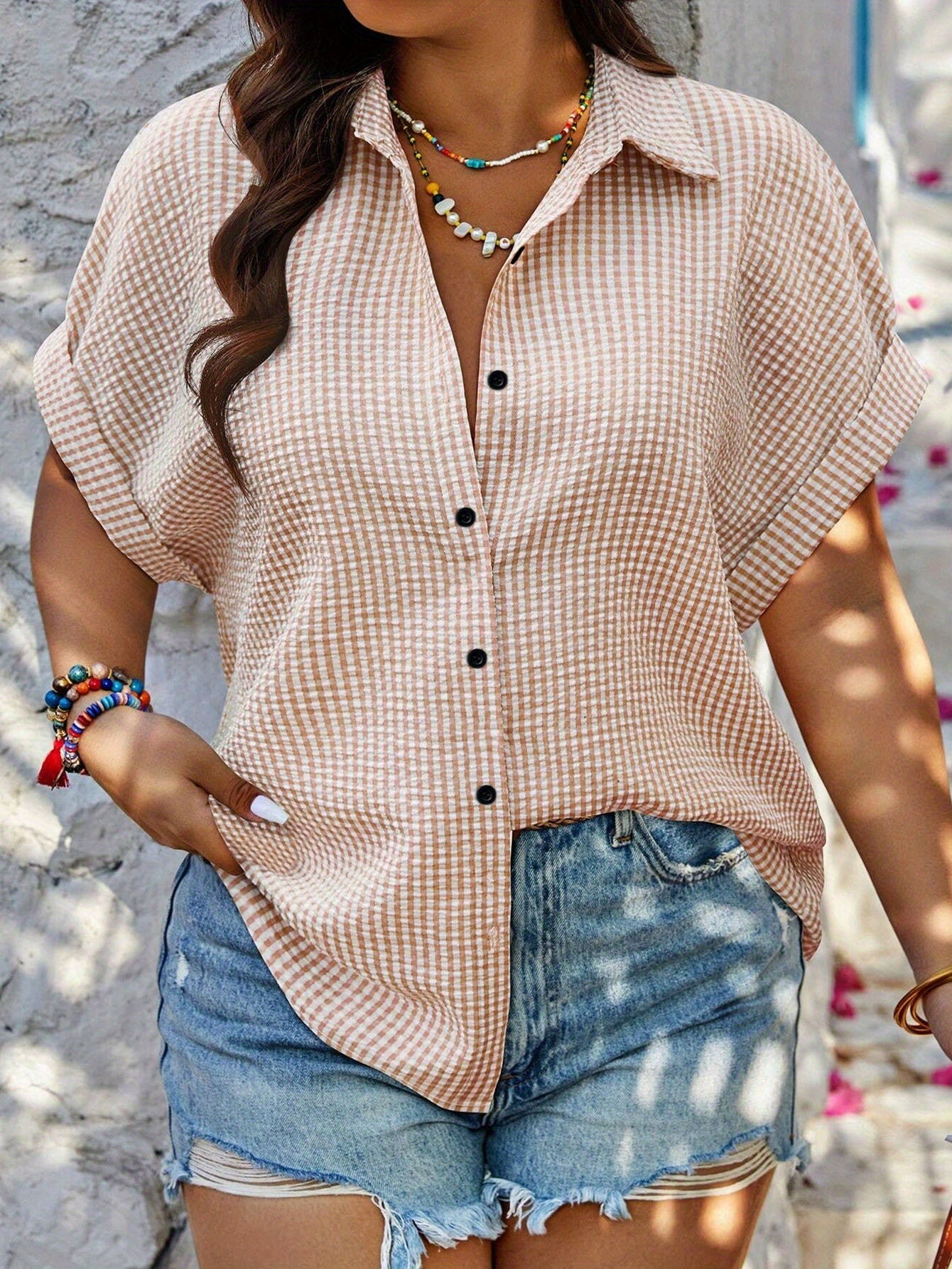 ClaraPlaid EaseShirt