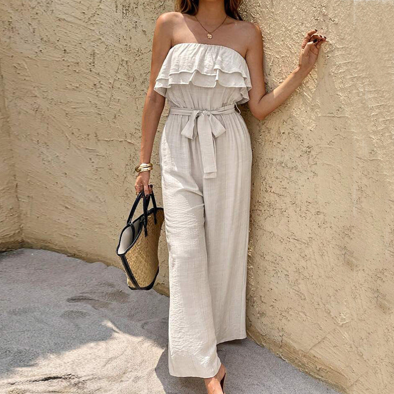 Sunset Ruffle Muse Jumpsuit