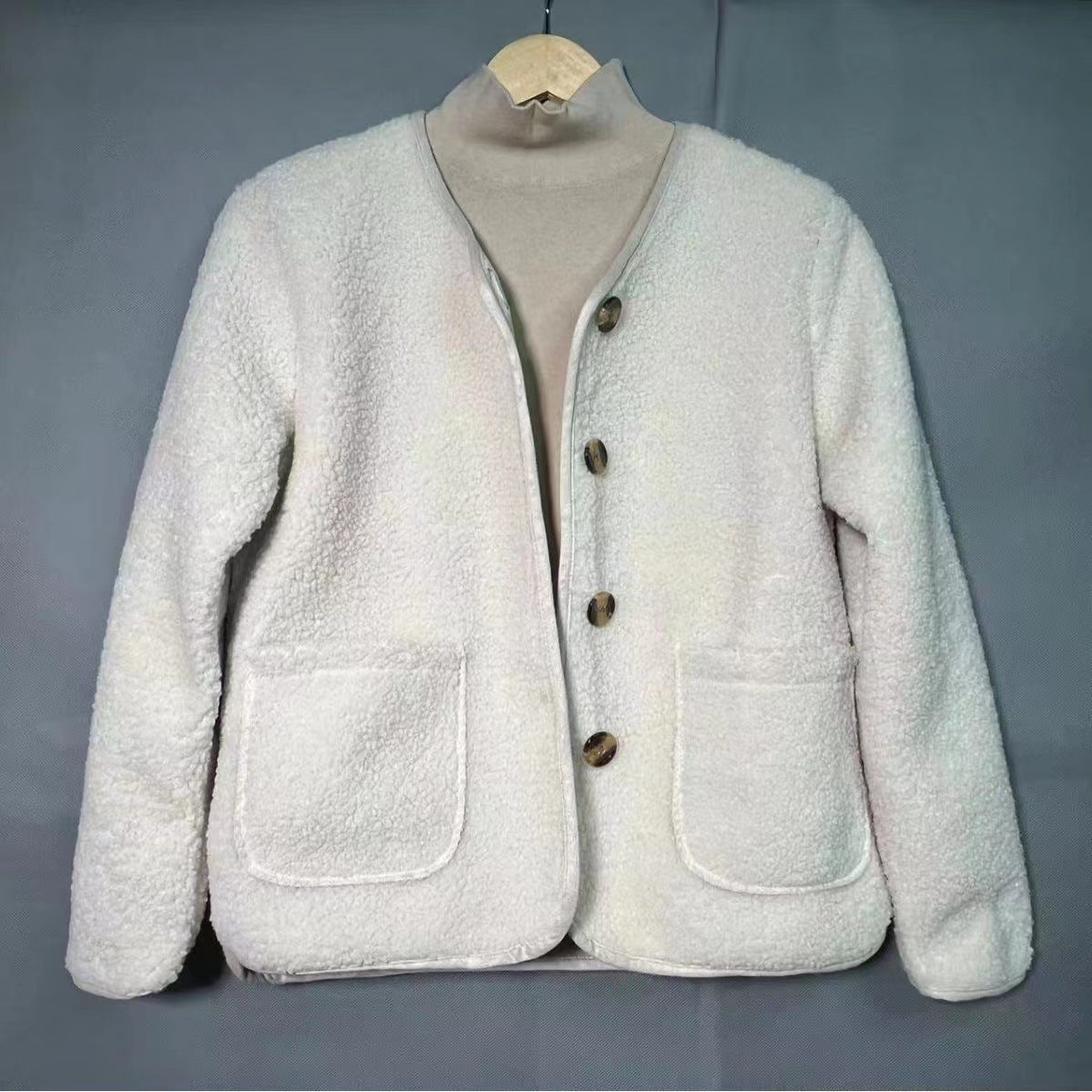 LuxeFleece Round Neck Coat