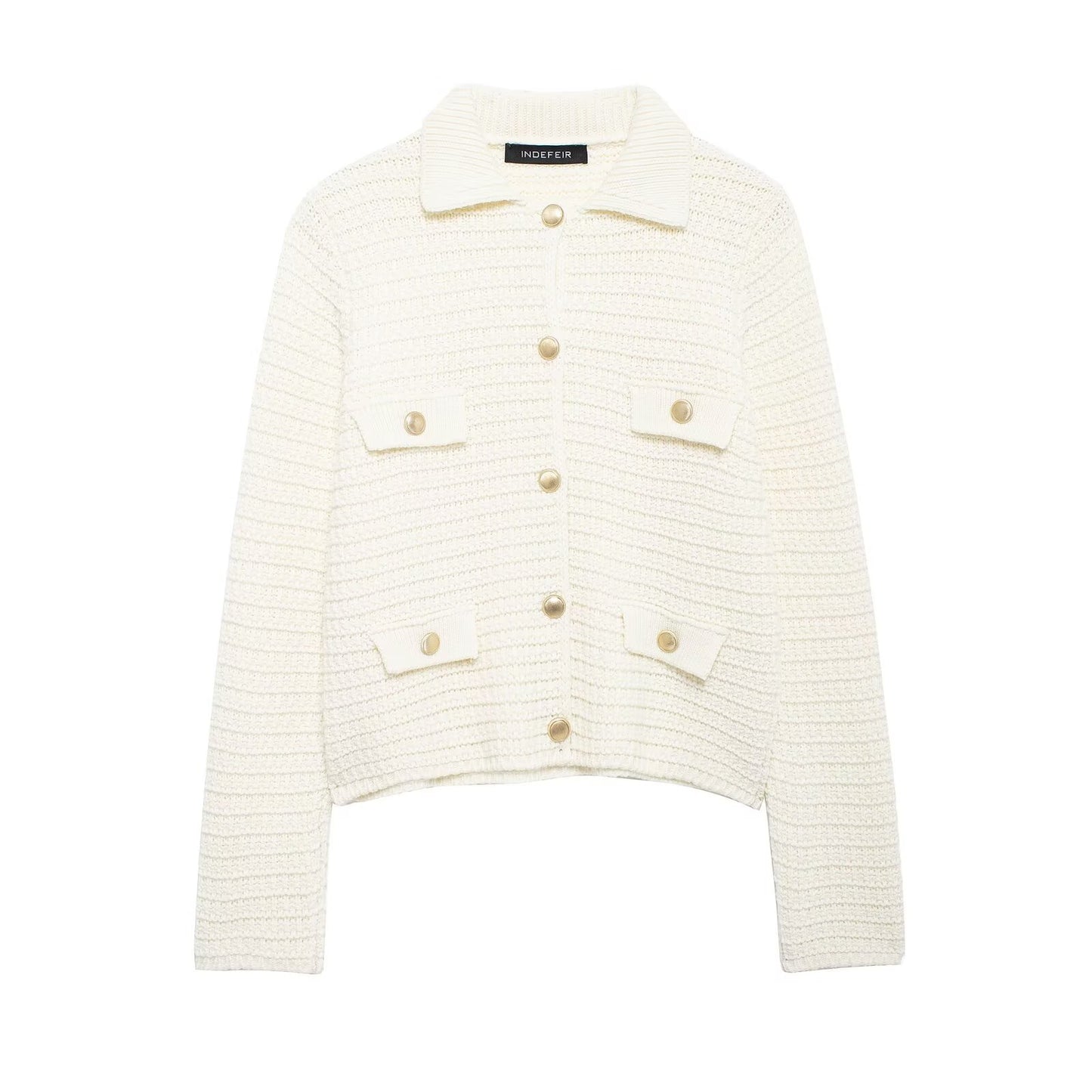 EuroChic Lapel Knit Cardigan