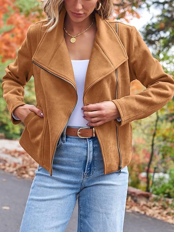 VeluRide Suede Moto Jacket