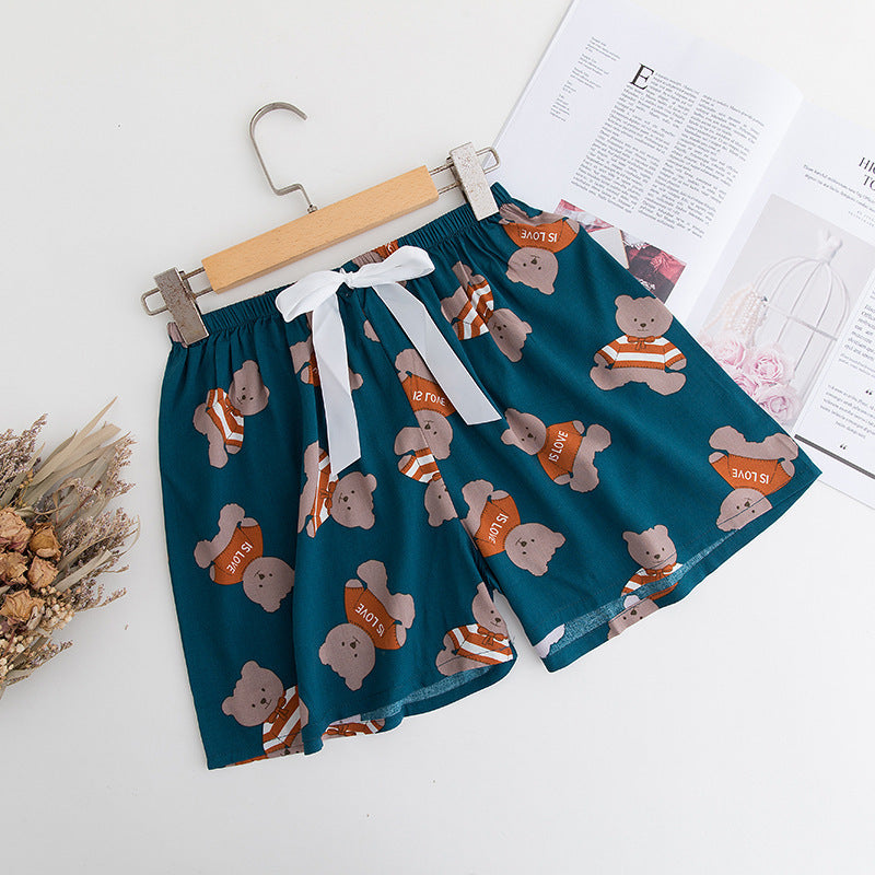 Women's Cotton Silk Pajama Pants Summer