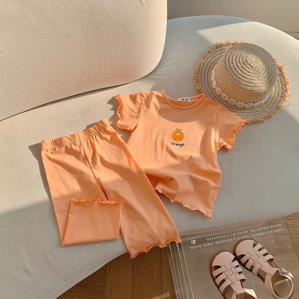 Children's Pajamas Thin Homewear Ice Silk