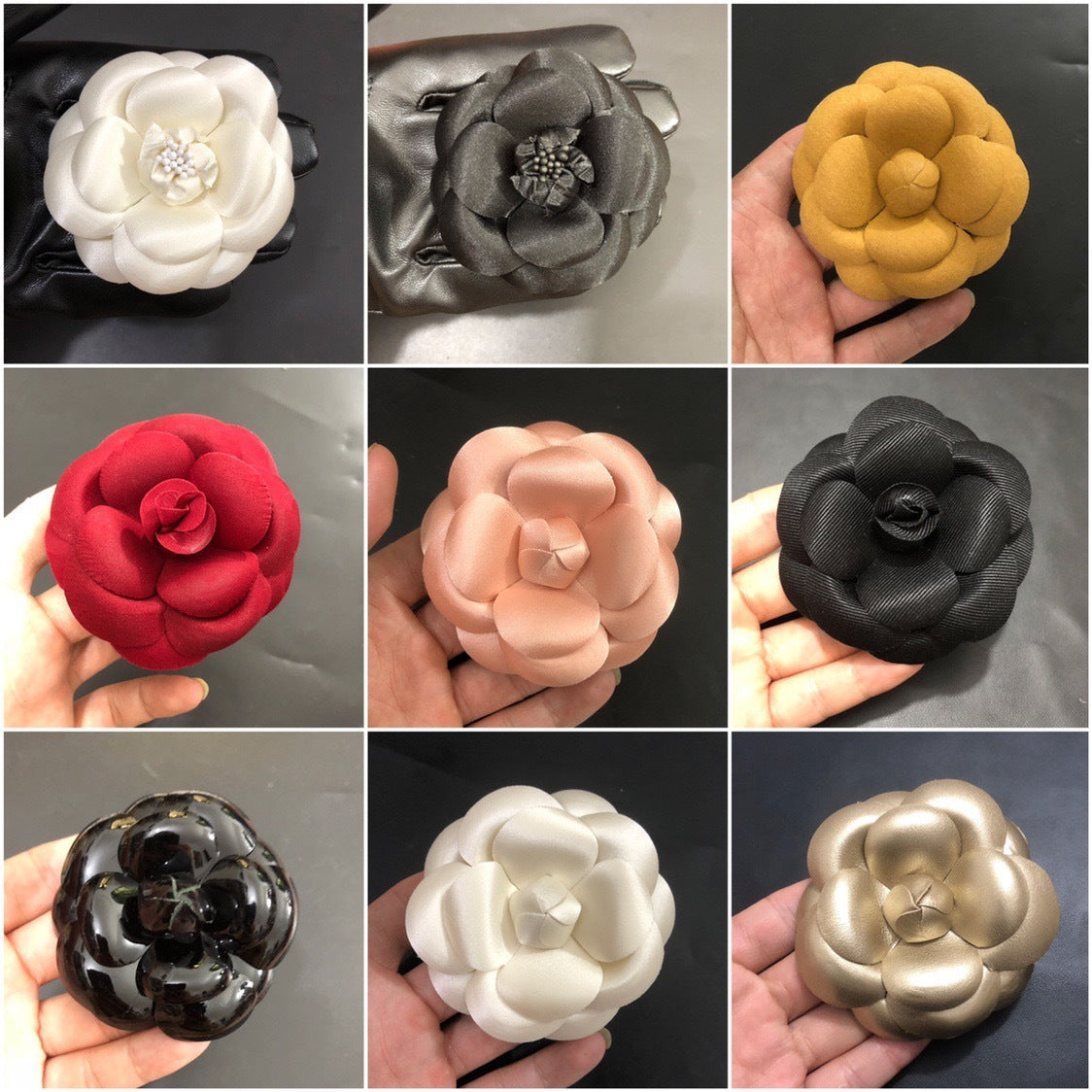 8cm Silk Flower Ornament Plus Brooch Barrettes