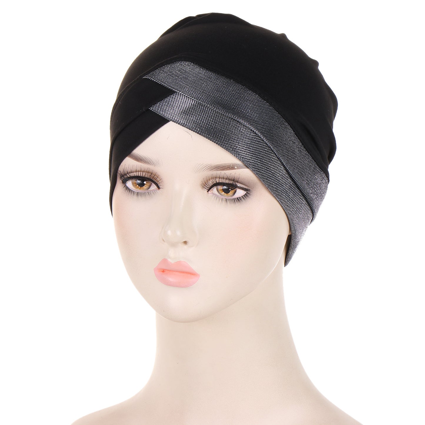 Bright Silk Forehead Cross Women's Indian Hat