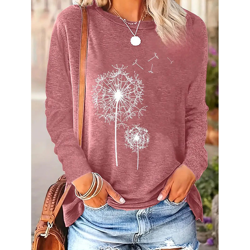 BlossomEase Graphic Pullover